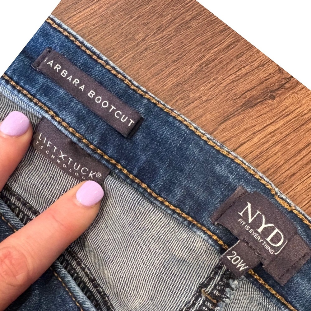 NYDJ Barbara Bootcut Lift Tuck Everyday Jeans Plus 20W Normcore Everyday Capsule - Picture 2 of 8